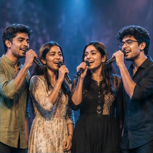 Group Singing event illustration